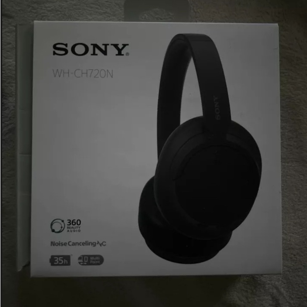 Sony WH-CH720N Wireless Over-Ear Headphones - Black